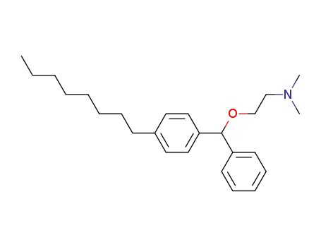 Molecular Structure of 103045-59-6 (2-Dimethylaminoaethyl-<4-octyl-benzhydryl>-aether)