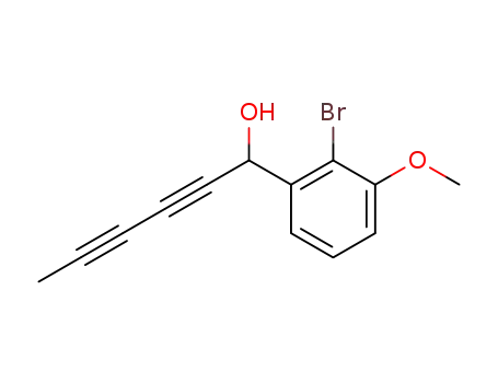 1-Hydroxy-1-(2-brom-3-methoxy-phenyl)-hexa-2,4-diin