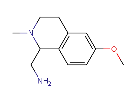 Molecular Structure of 164653-52-5 (1-Aminomethyl-6-methoxy-2-methyl-1,2,3,4-tetrahydroisoquinoline)