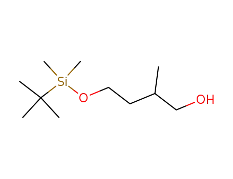 Molecular Structure of 190016-52-5 (1-Butanol, 4-[[(1,1-dimethylethyl)dimethylsilyl]oxy]-2-methyl-)