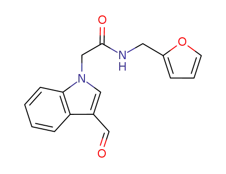 Molecular Structure of 347319-95-3 (2-(3-FORMYL-INDOL-1-YL)-N-FURAN-2-YLMETHYL-ACETAMIDE)