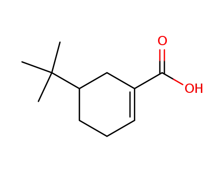 Molecular Structure of 35151-75-8 (5-tert-butylcyclohex-1-ene-1-carboxylic acid)