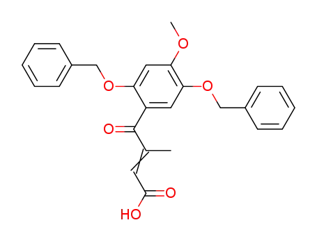 β-<2,5-Dibenzoyloxy-4-methoxy-benzoyl>-crotonsaeure
