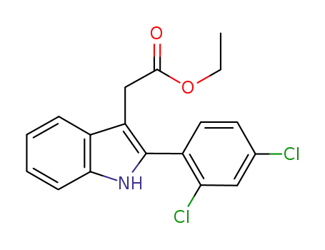 ethyl [2-(2,4-dichlorophenyl)indol-3-yl]acetate