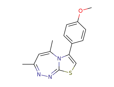 Thiazolo[2,3-c][1,2,4]triazepine, 7-(4-methoxyphenyl)-3,5-dimethyl-
