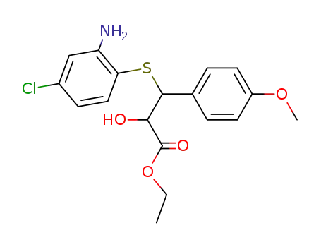 3-(2-Amino-4-chloro-phenylsulfanyl)-2-hydroxy-3-(4-methoxy-phenyl)-propionic acid ethyl ester
