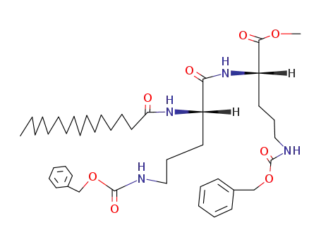 <N(α)-Palmitoyl-N(δ)-benzyloxycarbonyl-L-ornithyl>-<N(δ)-benzyloxycarbonyl-L-ornithin-methylester>