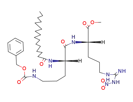 <N(α)-Palmitoyl-N(δ)-benzyloxycarbonyl-L-ornithyl>-(nitro-L-arginin-methylester)