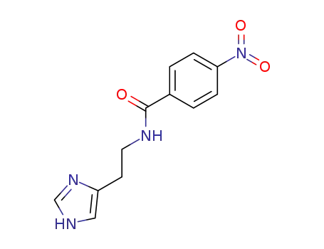 Molecular Structure of 109448-80-8 (4-nitro-benzoic acid-[2-(1<sup>(3)</sup><i>H</i>-imidazol-4-yl)-ethylamide])