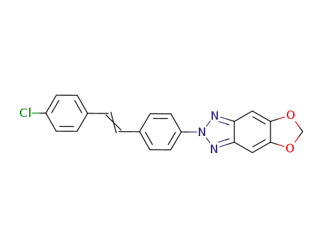 2-[4-(4-chloro-styryl)-phenyl]-2<i>H</i>-[1,3]dioxolo[4',5':4,5]benzo[1,2-<i>d</i>][1,2,3]triazole