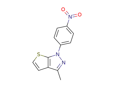 3-methyl-1-(4-nitro-phenyl)-1<i>H</i>-thieno[2,3-<i>c</i>]pyrazole