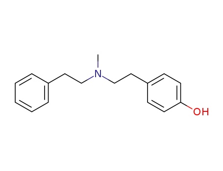 Molecular Structure of 52059-47-9 (4-[2-[Methyl(2-phenylethyl)amino]ethyl]phenol)