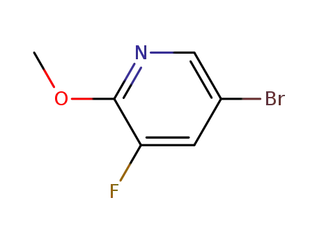Molecular Structure of 124432-70-8 (2-Methoxy-3-fluoro-5-bromopyridine)