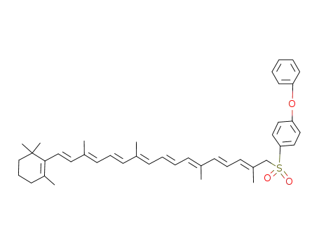 1-Phenoxy-4-[(2E,4E,6E,8E,10E,12E,14E,16E)-2,6,11,15-tetramethyl-17-(2,6,6-trimethyl-cyclohex-1-enyl)-heptadeca-2,4,6,8,10,12,14,16-octaene-1-sulfonyl]-benzene
