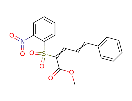 2-(4-Nitro-phenylsulfonyl)-5-phenyl-penta-2,4-dien-carbonsaeure-methylester