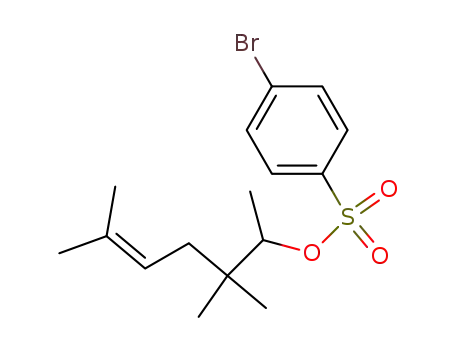 4-Brom-benzolsulfonsaeure-<1,2,2,5-tetramethyl-hex-4-enylester>