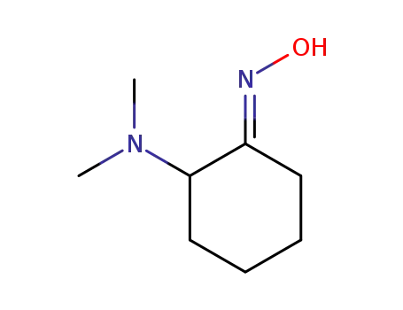 Molecular Structure of 16451-75-5 (Cyclohexanone, 2-(dimethylamino)-, oxime, (1E)-)