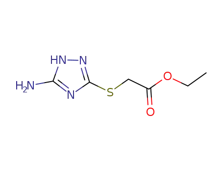 Molecular Structure of 352349-53-2 (Acetic acid, [(5-amino-1H-1,2,4-triazol-3-yl)thio]-, ethyl ester)