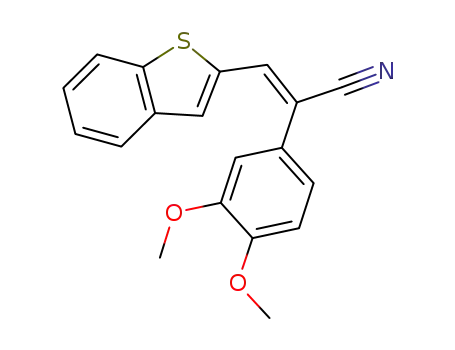 (E)-3-(benzo[b]thiophen-2-yl)-2-(3,4-dimethoxyphenyl)acrylonitrile