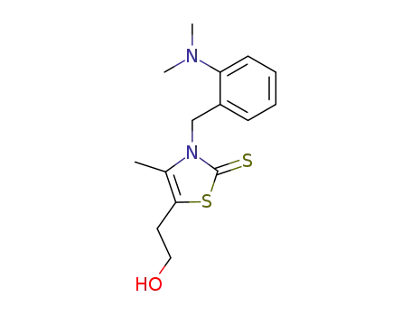 3-(2-dimethylamino-benzyl)-5-(2-hydroxy-ethyl)-4-methyl-3<i>H</i>-thiazole-2-thione
