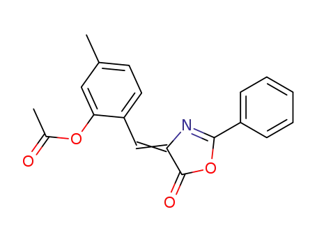 4-(2-acetoxy-4-methyl-benzylidene)-2-phenyl-4<i>H</i>-oxazol-5-one