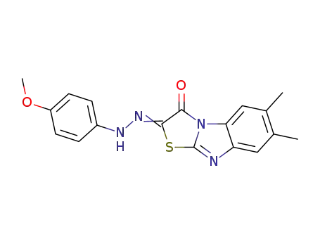 6,7-dimethyl-benzo[4,5]imidazo[2,1-<i>b</i>]thiazole-2,3-dione 2-[(4-methoxy-phenyl)-hydrazone]