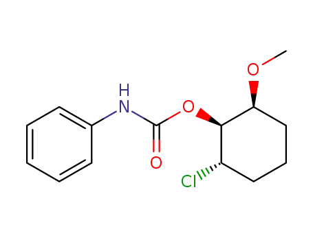 Molecular Structure of 15973-45-2 ((+/-)-1β-Chlor-2α-hydroxy-3α-methoxy-cyclohexan-phenylurethan)