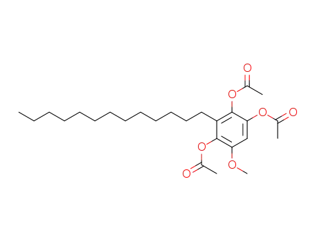 1,2,4-Benzenetriol, 5-methoxy-3-tridecyl-, triacetate
