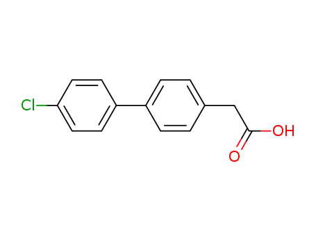 Molecular Structure of 5525-72-4 ((4'-CHLORO-BIPHENYL-4-YL)-ACETIC ACID)