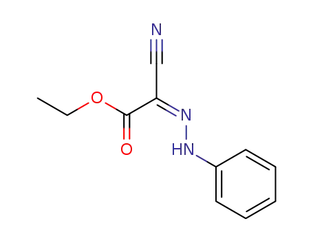 Molecular Structure of 27097-86-5 (Acetic acid, cyano(phenylhydrazono)-, ethyl ester, (Z)-)
