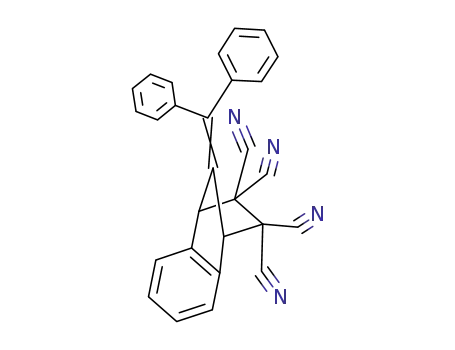 Molecular Structure of 55723-86-9 (9-(α-Phenylbenzylidene)-1,2,3,4-tetrahydro-1,4-methanonaphthalene-2,2,3,3-tetracarbonitrile)