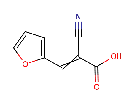 Molecular Structure of 6332-92-9 (2-CYANO-3-FURAN-2-YL-ACRYLIC ACID)