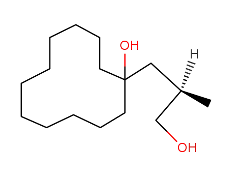 Molecular Structure of 63930-54-1 (Cyclododecanepropanol, 1-hydroxy-b-methyl-, (R)-)