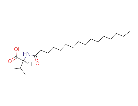 Molecular Structure of 132869-86-4 (N-Hexadecanoyl-D-valine)