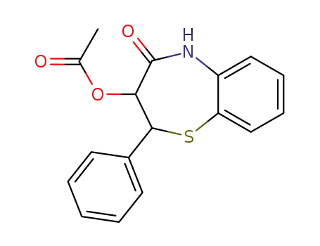 3-acetoxy-2-phenyl-2,3-dihydro-5<i>H</i>-benzo[<i>b</i>][1,4]thiazepin-4-one