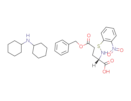 Molecular Structure of 10088-11-6 (5-benzyl N-[(2-nitrophenyl)thio]-2-aminoglutarate, compound with N-dicyclohexylamine (1:1))