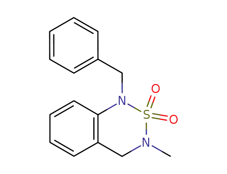 1-benzyl-3-methyl-3,4-dihydro-1<i>H</i>-benzo[1,2,6]thiadiazine 2,2-dioxide