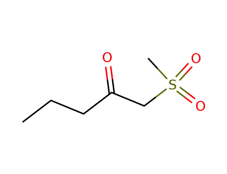 Molecular Structure of 41497-35-2 (1-methanesulfonyl-pentan-2-one)