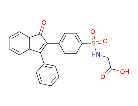 Glycine, N-[[4-(1-oxo-3-phenyl-1H-inden-2-yl)phenyl]sulfonyl]-