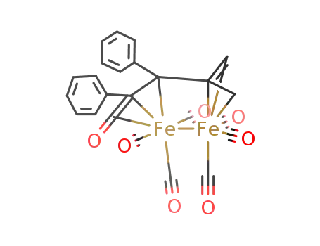 hexacarbonyl-μ-{(1-3-η3:4,4α,5-η3)-4-methylene-2,3-diphenyl-1-oxo-2-pentene-1,5-diyl}-diiron