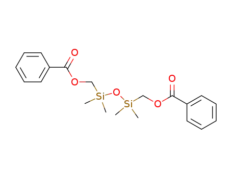 Molecular Structure of 4515-13-3 (1.1.3.3-Tetramethyl-1.3-bis-benzoyloxymethyl-disiloxan)