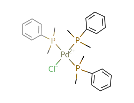 [(CH<sub>3</sub>)2C<sub>6</sub>H<sub>5</sub>P]3PdCl<sup>(1+)</sup>