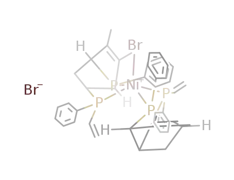 bromobis{(2-vinylphenylphosphino)-5,6-dimethyl-7-phenyl-7-phosphabicyclo{2.2.1}hept-5-ene}nickel(II) bromide