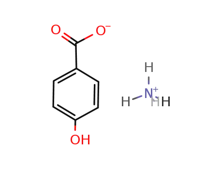 Molecular Structure of 16712-10-0 (Benzoic acid, 4-hydroxy-, monoammonium salt)