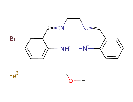 Fe<sup>(3+)</sup>*C<sub>6</sub>H<sub>4</sub>NHCHN(CH<sub>2</sub>)2NCHC<sub>6</sub>H<sub>4</sub>NH<sup>(2-)</sup>*Br<sup>(1-)</sup>*H<sub>2</sub>O=Fe(C<sub>6</sub>H<sub>4</sub>NHCHN(CH<sub>2</sub>)2NCHC<sub>6</sub>H<sub>4</sub>NH)Br*H<sub>2</sub>O
