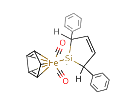 C<sub>5</sub>H<sub>5</sub>(CO)2FeSi(CH<sub>3</sub>)C<sub>4</sub>H<sub>4</sub>(C<sub>6</sub>H<sub>5</sub>)2