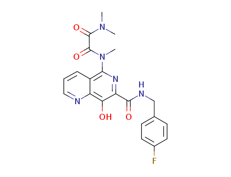 N1-[7-[[(4-Fluorobenzyl)amino]carbonyl]-8-hydroxy-1,6-naphthyridin-5-yl]-N1,N2,N2-trimethylethanediamide