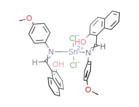 SnCl<sub>2</sub>(C<sub>6</sub>H<sub>4</sub>C<sub>4</sub>H<sub>2</sub>(OH)CHNC<sub>6</sub>H<sub>4</sub>OCH<sub>3</sub>)2