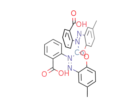 bis(2-(2'-carboxy-benzeneazo)-1-hydroxy-4-methyl-benzene)-cobalt(II)