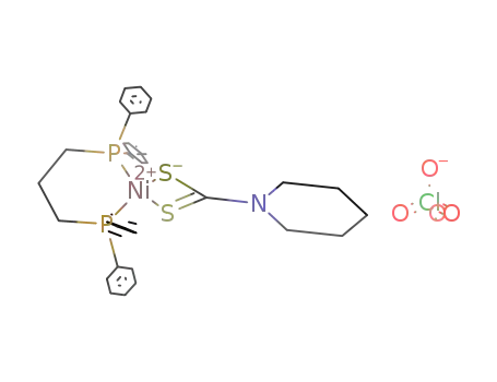 [1,3-bis(diphenylphosphino-k.P<sub>.</sub>P')propane](piperidinecarbodithioato-S,S')nickel(II) perchlorate